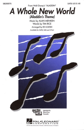 A whole new World for mixed chorus and piano score