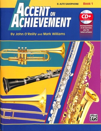 Accent on Achievement vol.1 (+Online Audio) for band (en/dt) alto saxophone (engl. Ausgabe mit deutschsprachigem Einlegeblatt)