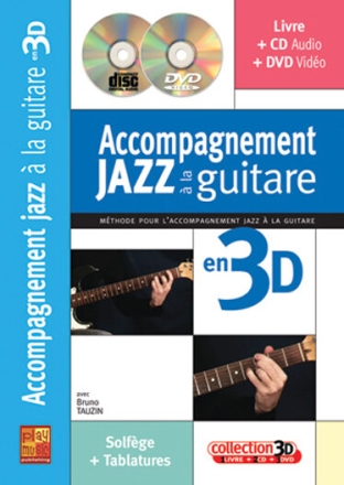 Accompagnement Jazz � La Guitare en 3D (+DVD+CD) pour guitare