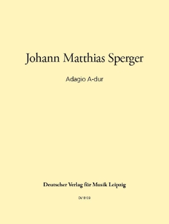 Adagio A-Dur f�r Kontraba� und Streichquartett f�r Kontraba� und Klavier