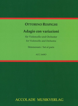 Adagio con variazioni f�r Violoncello und Orchester Stimmensatz (Streicher 4-4-3-3-2)