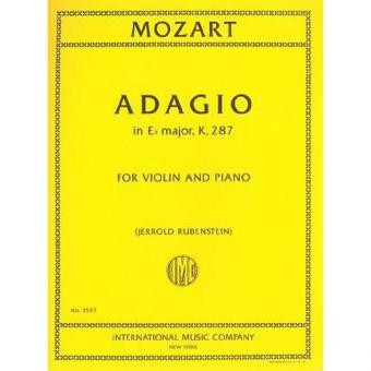 Adagio E flat Major K.287 Geige und Klavier Partitur und Stimmen