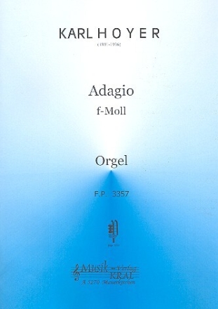 Adagio f-moll f�r Orgel