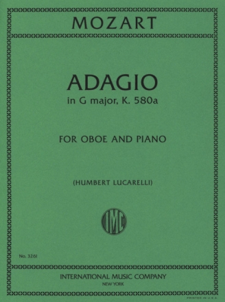 Adagio g major KV580a OBOE AND PIANO