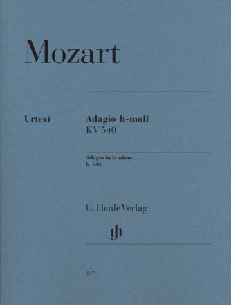 Adagio h-Moll KV540 f�r Klavier