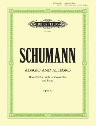Adagio und Allegro op.70 f�r Horn (Violine/Viola/Violoncello) und Klavier