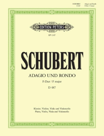 Adagio und Rondo F-Dur D487 f�r Klavier und Streichtrio nachgelassenes Werk Partitur und Stimmen