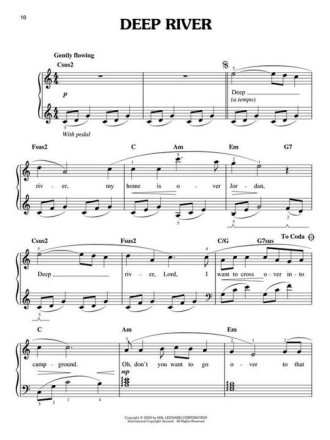 AFRICAN-AMERICAN SPIRITUALS: 20 INSPIRING ARRANGEMENTS FOR EASY piano