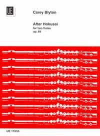 After Hokusai op.89 for 2 flutes score