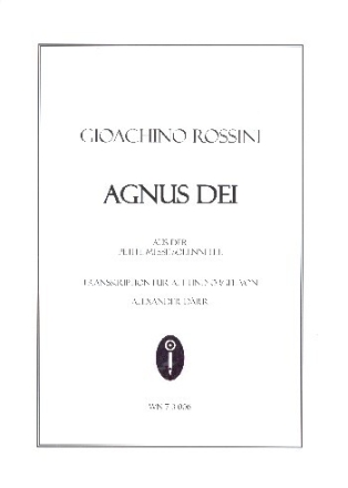 Agnus Dei f�r Alt und Orgel