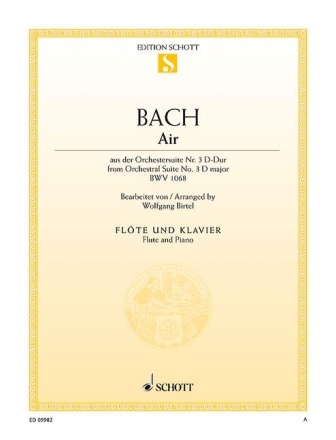 Air BWV 1068 f�r Fl�te und Klavier