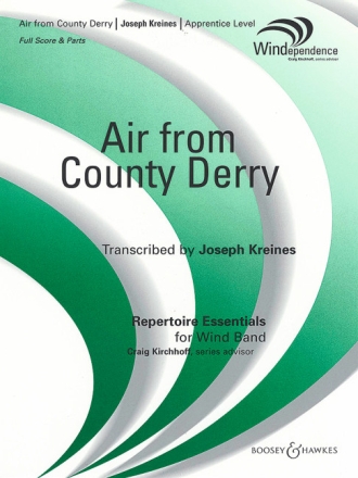 Air from County Derry f�r Blasorchester Partitur und Stimmen