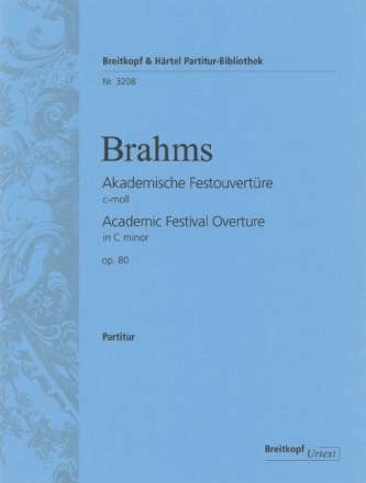 Akademische Festouvert�re c-Moll op.80 f�r Orchester Partitur