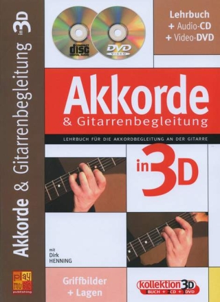 Akkorde und Gitarrenbegleitung in 3D (+CD +DVD) f�r Gitarre