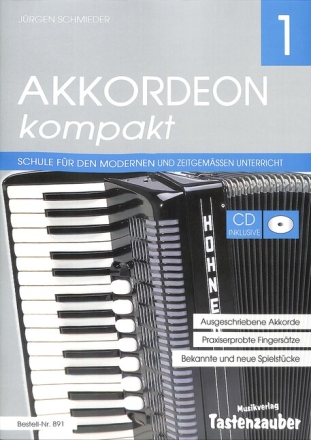 Akkordeon kompakt Band 1 (+Online-Audio) Schule f�r Akkordeon