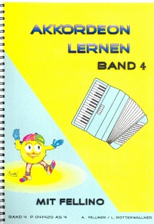 Akkordeon lernen mit Fellino Band 4 f�r Akkordeon