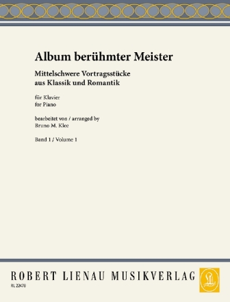 Album ber�hmter Meister Band 1 f�r Klavier