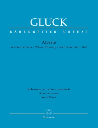 Alceste (Wiener Fassung 1767)  Klavierauszug (it/dt)