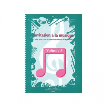 ALEXANDRE Jean Fran�ois Invitation � la musique Vol.3 formation musicale Partition