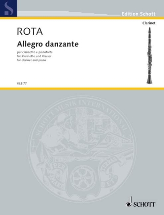 Allegro danzante f�r Klarinette in A oder B und Klavier Partitur und Stimme