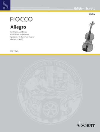 Allegro G-Dur f�r Violine und Klavier