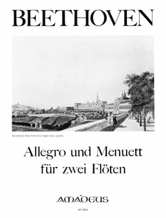 Allegro und Menuett f�r 2 Fl�ten   2 Spielpartituren