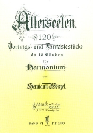 Allerseelen Band 6 12 Vortrags- und Fantasiest�cke f�r Harmonium