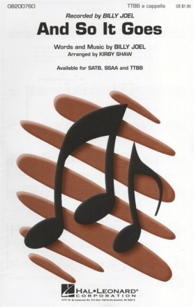 And so it goes for male choir and piano choral score