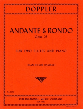 Andante and Rondo op.25 for 2 flutes and piano parts
