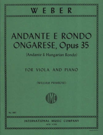 Andante e Rondo Ongarese op.35 for viola and piano
