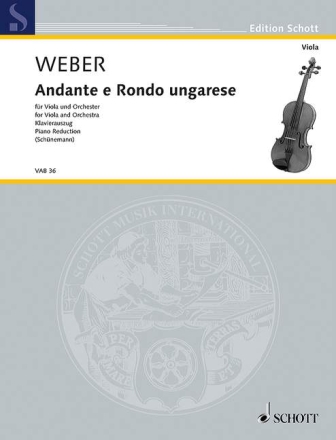 Andante und Rondo ungarese f�r Viola und Orchester Klavierauszug mit Solostimme