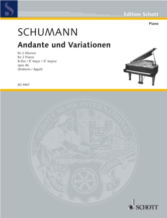 Andante und Variationen B-Dur op.46 f�r 2 Klaviere Partitur (zur Auff�hrung sind 2 Exemplare erforderlich)