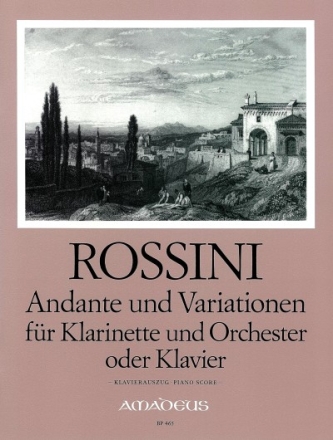 Andante und Variationen f�r Klarinette und Orchester oder Klavier (Klavierauszug)