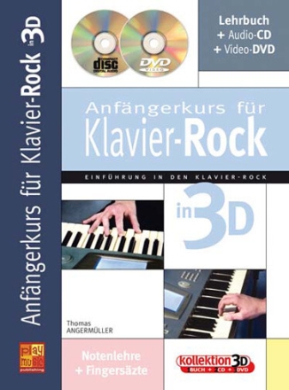 Anf�ngerkurs Klavier 3D (+CD +DVD): f�r Klavier