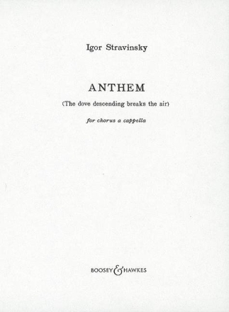 Anthem f�r gemischter Chor (SATB) a cappella Chorpartitur