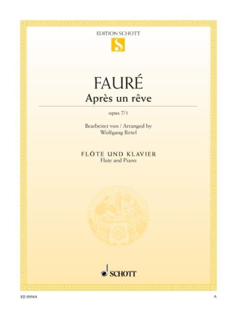 Apr�s un r�ve op.7,1 f�r Fl�te und Klavier
