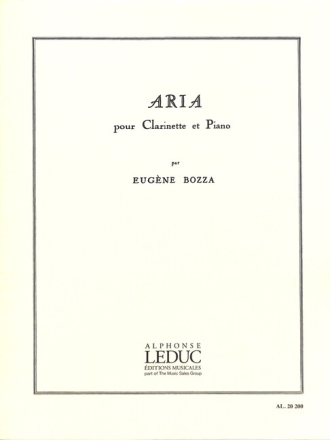 Aria pour clarinette et piano