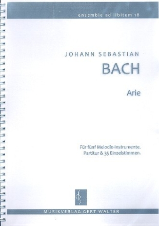 Arie f�r flexibles Ensemble Partitur und Stimmen