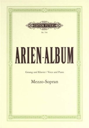 Arien-Album 19 Arien f�r Mezzosopran und Klavier