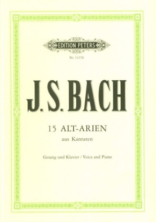 Arien aus Kantaten f�r Alt und Klavier