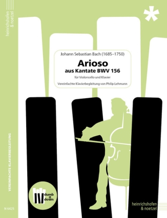 Arioso aus Kantate BWV 156 (+QR-Codes) f�r Violoncello und Klavier