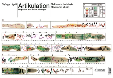 Artikulation poster Realisiert im Studio f�r Elektronische Musik des Westdeutschen Rundfun Partitur - 4-farbiges Poster