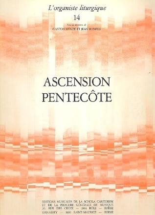 Ascension pentecote pour orgue