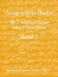 Ausgew�hlte Duette Band 1 f�r 2 Altblockfl�ten (Fl�ten)