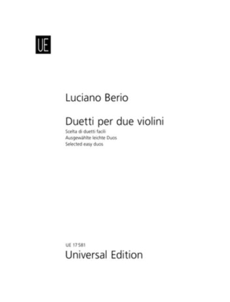 Ausgew�hlte leichte Duos f�r 2 Violinen,  Spielpartitur