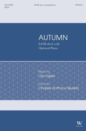 Autumn for mixed choir and opt. accompaniment choral score