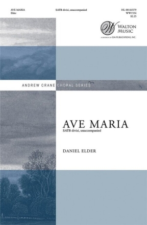 Ave Maria for mixed chorus (SATB divisi) a cappella (piano for rehearsal only) chorus Score