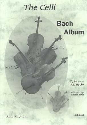 Bach Album f�r 4 Violoncelli Partitur und Stimmen