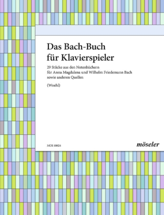 Bach-Buch f�r Klavierspieler - 29 kleine St�cke f�r Klavier