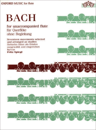 Bach for unaccompanied Flute 17 movements arranged as studies